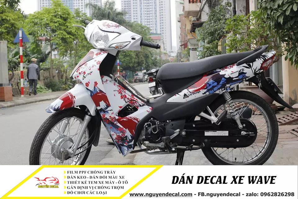 Dán decal xe Wave đẹp