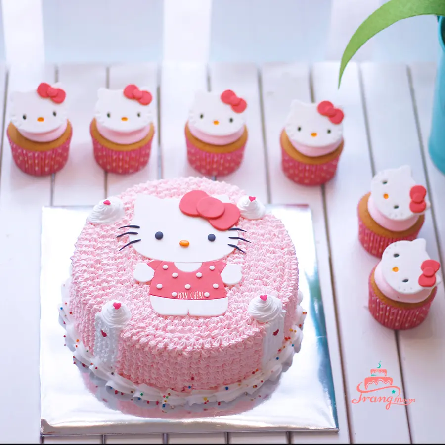 mẫu bánh kem hello kitty