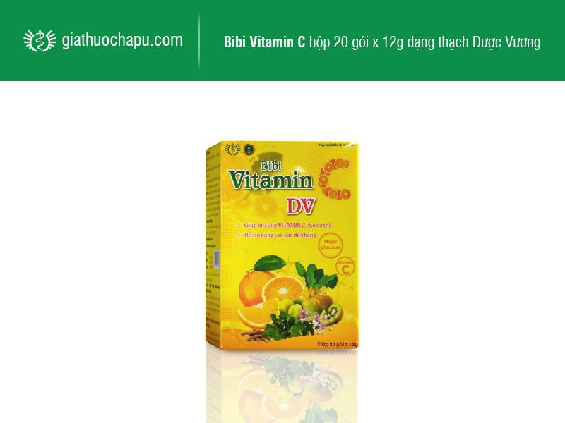 Bibi Vitamin C hộp 20 gói x 12g dạng thạch Dược Vương