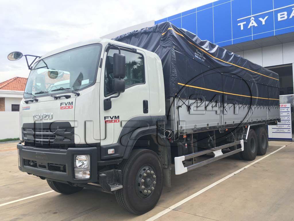 Giá lăn bánh xe tải Isuzu FVM 1500 3 chân tải trọng 15 tấn mới nhất