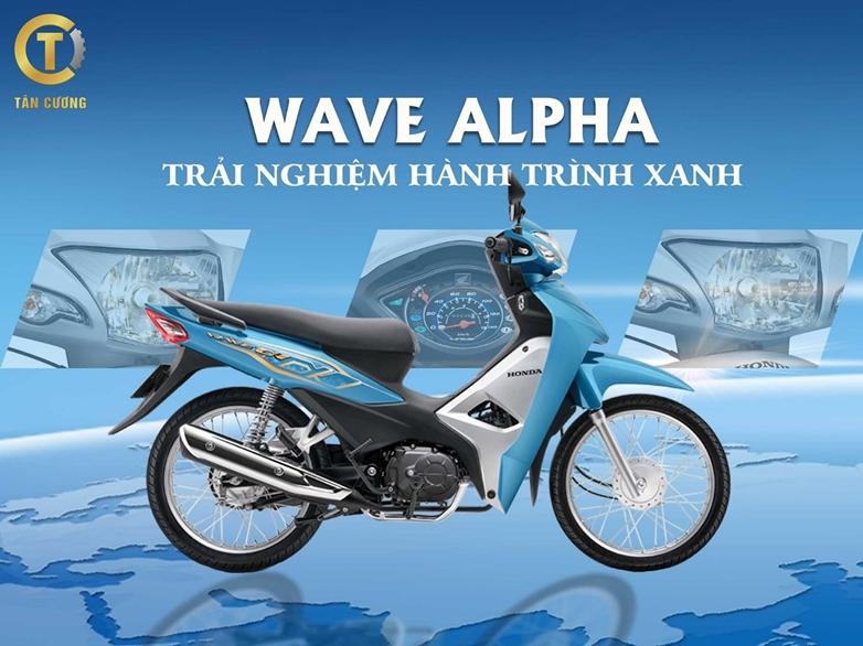 xe wave alpha mau xanh