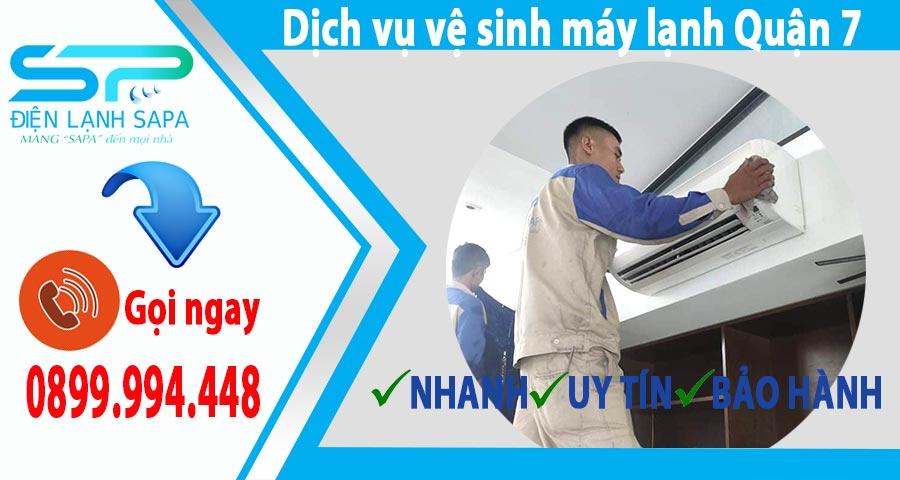 Dịch vụ vệ sinh máy lạnh quận 7 tại nhà của điện lạnh Sapa