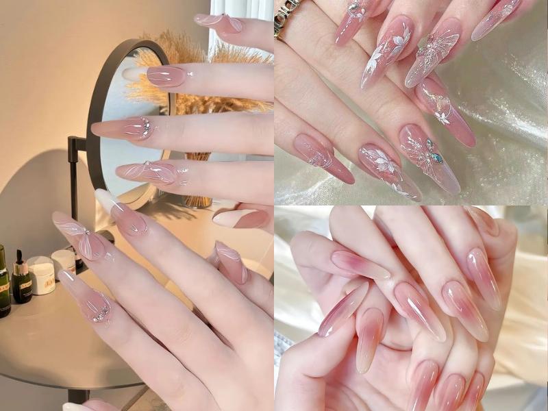 Top 30+ mẫu nail cô dâu tinh tế, thanh lịch giúp nàng nổi bật trong ngày đặc biệt