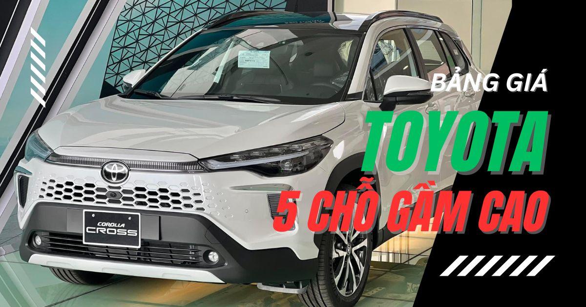 xe toyota 5 chỗ gầm cao